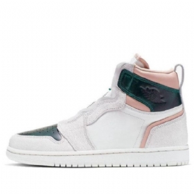 Retro Basketbalové Boty Nike Air Jordan 1 High Tops Na Zip Pro Ženy Zelené