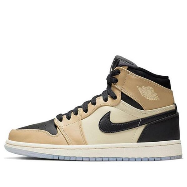 Retro Basketbalové Boty Nike Air Jordan 1 High Tops Pro Ženy Hnědá Černá
