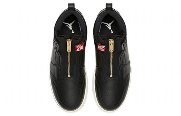 Retro Basketbalové Boty Nike Air Jordan 1 High Tops Zip Pro Ženy Černé
