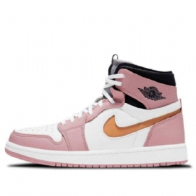 Retro Basketbalové Boty Nike Air Jordan 1 High Tops Zoom Pro Ženy Růžové