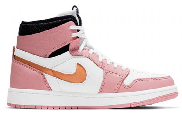 Retro Basketbalové Boty Nike Air Jordan 1 High Tops Zoom Pro Ženy Růžové