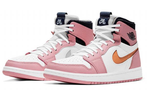 Retro Basketbalové Boty Nike Air Jordan 1 High Tops Zoom Pro Ženy Růžové