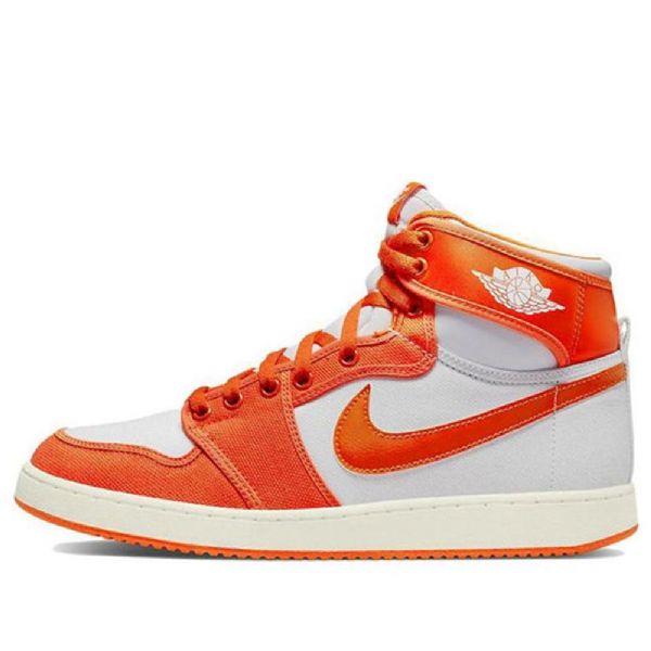 Retro Basketbalové Boty Nike Air Jordan 1 Ko High Tops Pro Muže Oranžově Bílá