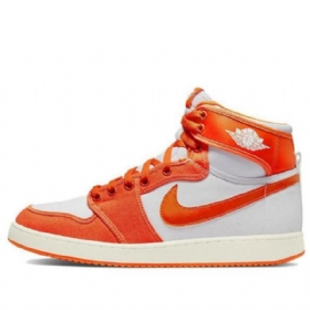 Retro Basketbalové Boty Nike Air Jordan 1 Ko High Tops Pro Muže Oranžově Bílá