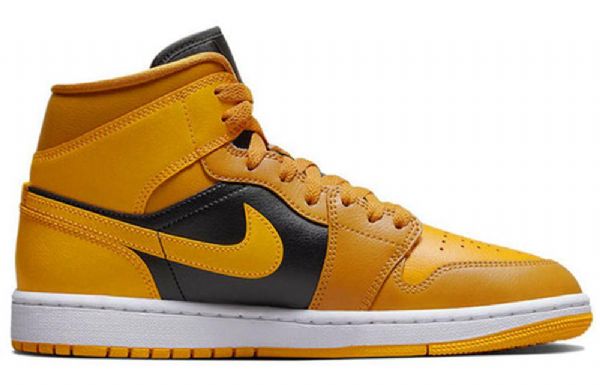 Retro Basketbalové Boty Nike Air Jordan 1 Mid Tops Chutney Taxi Pro Ženy Žluté