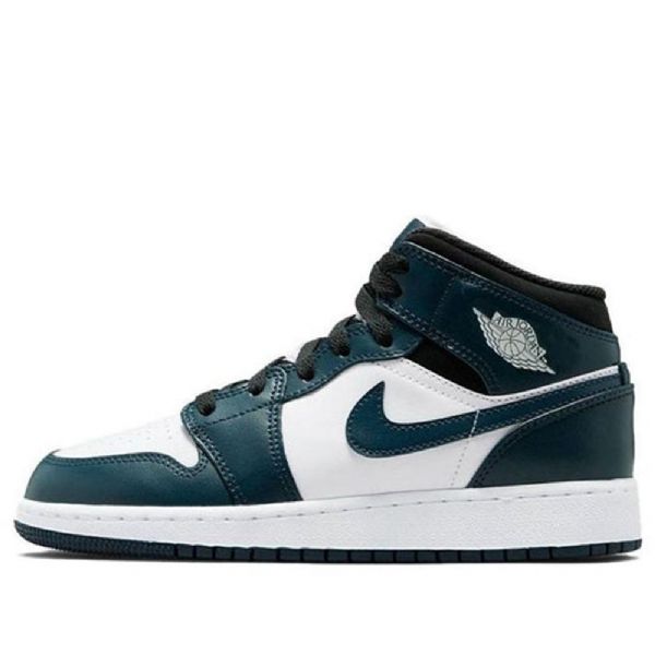 Retro Basketbalové Boty Nike Air Jordan 1 Mid Tops Gs Pro Muže V Tmavě Modré Barvě
