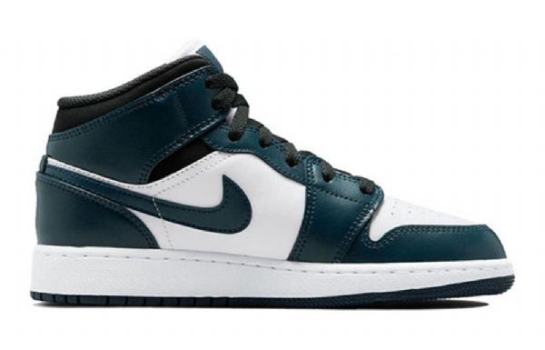 Retro Basketbalové Boty Nike Air Jordan 1 Mid Tops Gs Pro Muže V Tmavě Modré Barvě