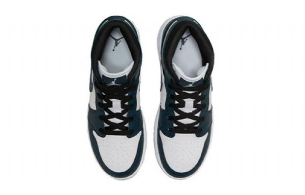 Retro Basketbalové Boty Nike Air Jordan 1 Mid Tops Gs Pro Muže V Tmavě Modré Barvě