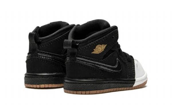 Retro Basketbalové Boty Nike Air Jordan 1 Mid Tops Gt Pro Děti Zlatá