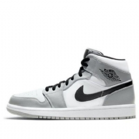 Retro Basketbalové Boty Nike Air Jordan 1 Mid Tops Pro Muže Šedé