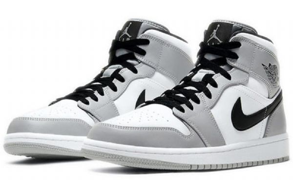 Retro Basketbalové Boty Nike Air Jordan 1 Mid Tops Pro Muže Šedé