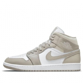 Retro Basketbalové Boty Nike Air Jordan 1 Mid Tops Pro Muže Šedé