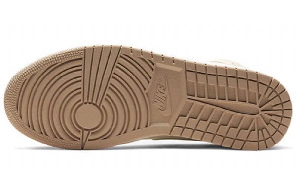 Retro Basketbalové Boty Nike Air Jordan 1 Mid Tops Pro Muže V Khaki Barvě