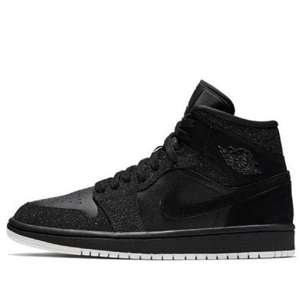 Retro Basketbalové Boty Nike Air Jordan 1 Mid Tops Pro Ženy Černé