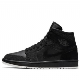 Retro Basketbalové Boty Nike Air Jordan 1 Mid Tops Pro Ženy Černé