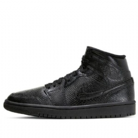 Retro Basketbalové Boty Nike Air Jordan 1 Mid Tops Pro Ženy Černé