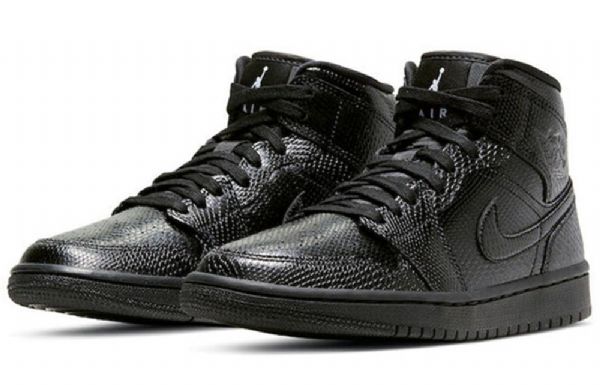 Retro Basketbalové Boty Nike Air Jordan 1 Mid Tops Pro Ženy Černé