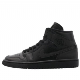 Retro Basketbalové Boty Nike Air Jordan 1 Mid Tops Pro Ženy Černé