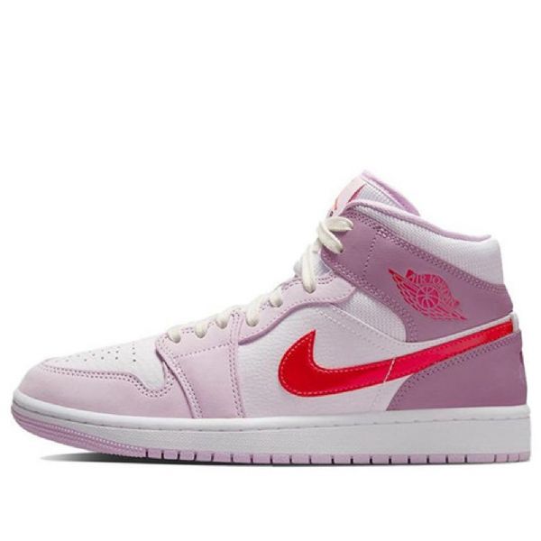 Retro Basketbalové Boty Nike Air Jordan 1 Mid Tops Pro Ženy Světle Fialové