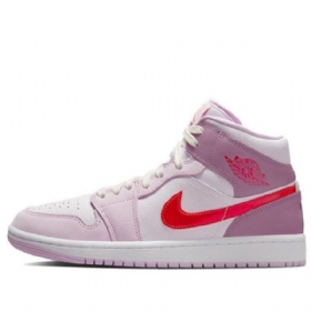 Retro Basketbalové Boty Nike Air Jordan 1 Mid Tops Pro Ženy Světle Fialové