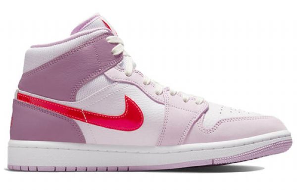 Retro Basketbalové Boty Nike Air Jordan 1 Mid Tops Pro Ženy Světle Fialové