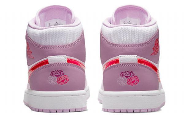 Retro Basketbalové Boty Nike Air Jordan 1 Mid Tops Pro Ženy Světle Fialové