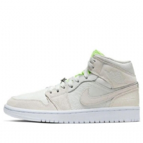 Retro Basketbalové Boty Nike Air Jordan 1 Mid Tops Pro Ženy Zelené