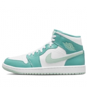 Retro Basketbalové Boty Nike Air Jordan 1 Mid Tops Pro Ženy Zelené