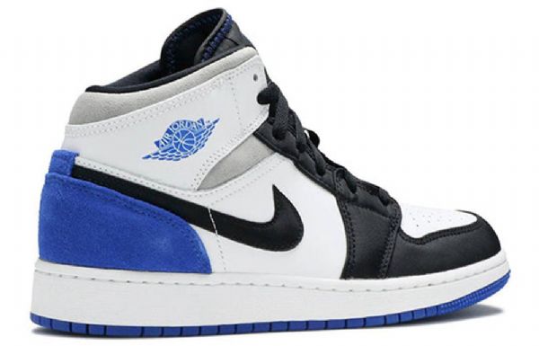 Retro Basketbalové Boty Nike Air Jordan 1 Mid Tops Se Gs Pro Muže Royal Modrý Černá