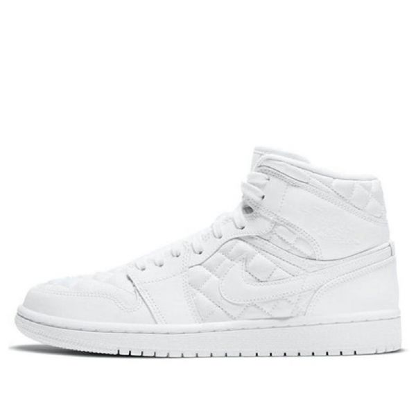 Retro Basketbalové Boty Nike Air Jordan 1 Mid Tops Se Pro Ženy Bílé