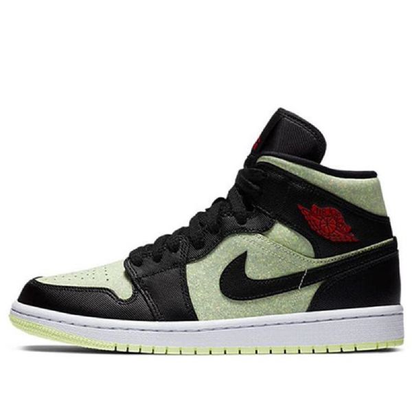 Retro Basketbalové Boty Nike Air Jordan 1 Mid Tops Se Pro Ženy Černé