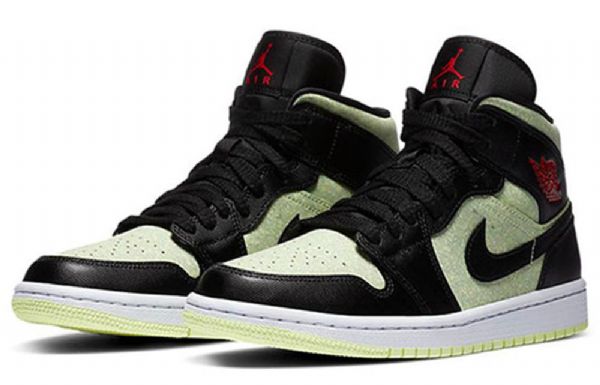 Retro Basketbalové Boty Nike Air Jordan 1 Mid Tops Se Pro Ženy Černé
