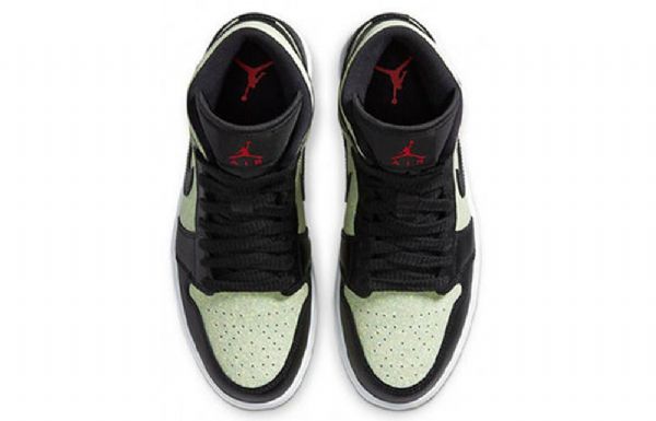 Retro Basketbalové Boty Nike Air Jordan 1 Mid Tops Se Pro Ženy Černé