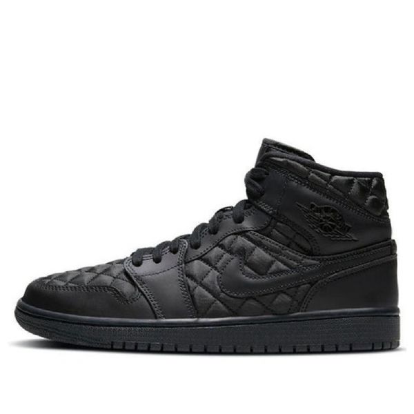 Retro Basketbalové Boty Nike Air Jordan 1 Mid Tops Se Pro Ženy Černé