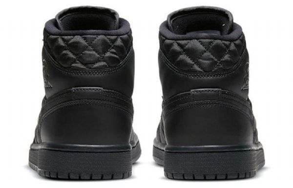 Retro Basketbalové Boty Nike Air Jordan 1 Mid Tops Se Pro Ženy Černé