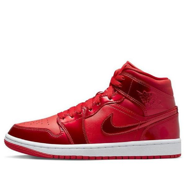 Retro Basketbalové Boty Nike Air Jordan 1 Mid Tops Se Pro Ženy Červené
