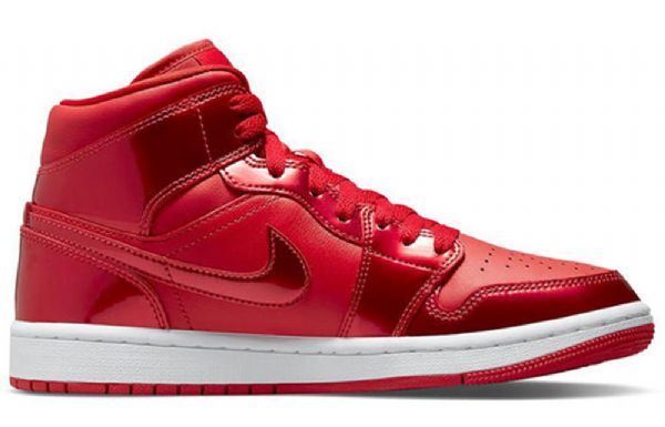 Retro Basketbalové Boty Nike Air Jordan 1 Mid Tops Se Pro Ženy Červené