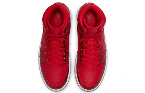 Retro Basketbalové Boty Nike Air Jordan 1 Mid Tops Se Pro Ženy Červené