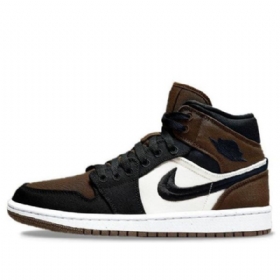 Retro Basketbalové Boty Nike Air Jordan 1 Mid Tops Se Pro Ženy Olivově Zelená