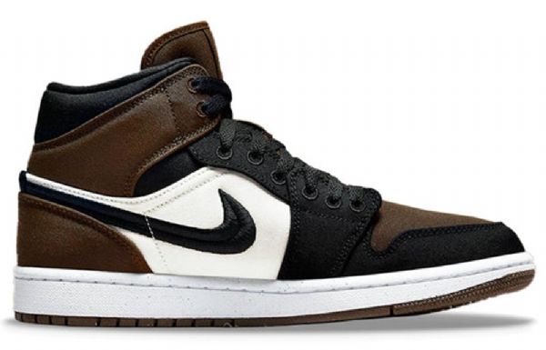 Retro Basketbalové Boty Nike Air Jordan 1 Mid Tops Se Pro Ženy Olivově Zelená