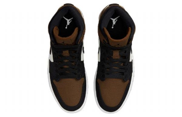 Retro Basketbalové Boty Nike Air Jordan 1 Mid Tops Se Pro Ženy Olivově Zelená