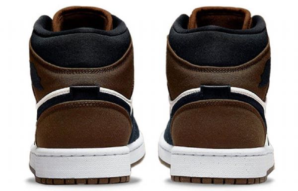 Retro Basketbalové Boty Nike Air Jordan 1 Mid Tops Se Pro Ženy Olivově Zelená