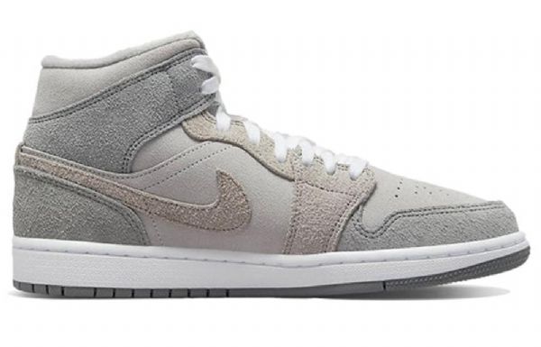 Retro Basketbalové Boty Nike Air Jordan 1 Mid Tops Se Pro Ženy Šedé