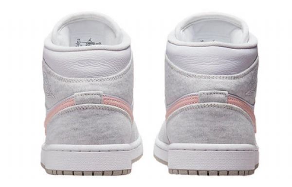 Retro Basketbalové Boty Nike Air Jordan 1 Mid Tops Se Pro Ženy Světle Šedé