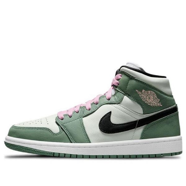 Retro Basketbalové Boty Nike Air Jordan 1 Mid Tops Se Pro Ženy Zelené