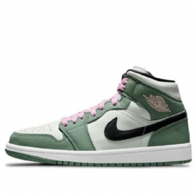Retro Basketbalové Boty Nike Air Jordan 1 Mid Tops Se Pro Ženy Zelené
