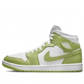 Retro Basketbalové Boty Nike Air Jordan 1 Mid Tops Se Pro Ženy Zelené