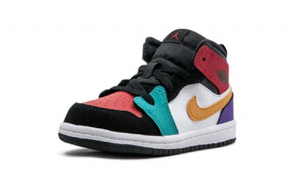 Retro Basketbalové Boty Nike Air Jordan 1 Mid Tops Td Pro Děti Vícebarevné