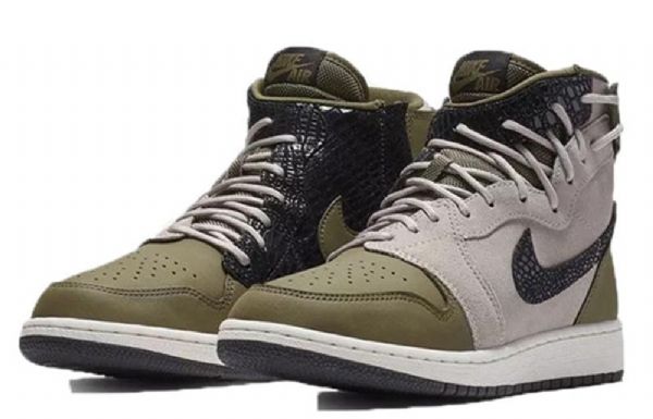Retro Basketbalové Boty Nike Air Jordan 1 Rebel Xx Pro Ženy Olivově Zelená