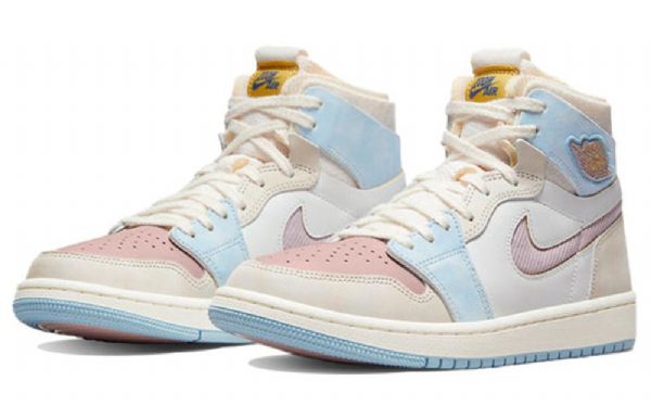 Retro Basketbalové Boty Nike Air Jordan 1 Zoom Air Comfort High Tops Pro Ženy Růžové